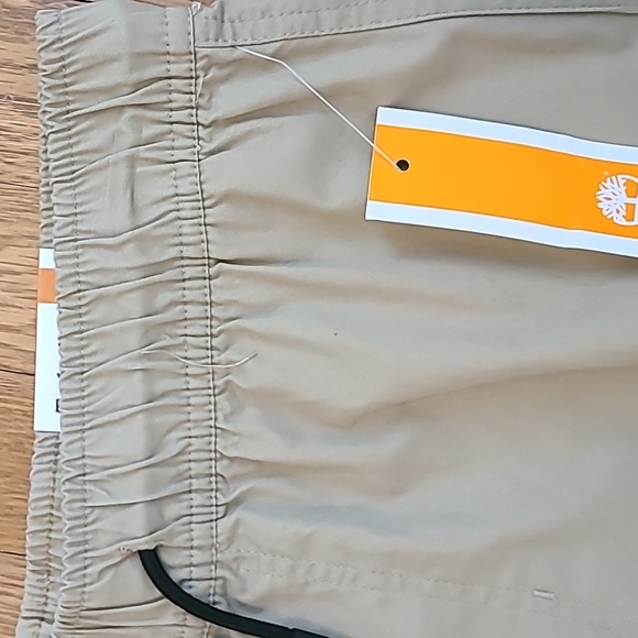 TIMBERLAND BRAND BOYS ELASTIC WAISTBAND PULL-ON KHAKI CARGO SHORTS SIZE LARGE - Picture 6 of 13